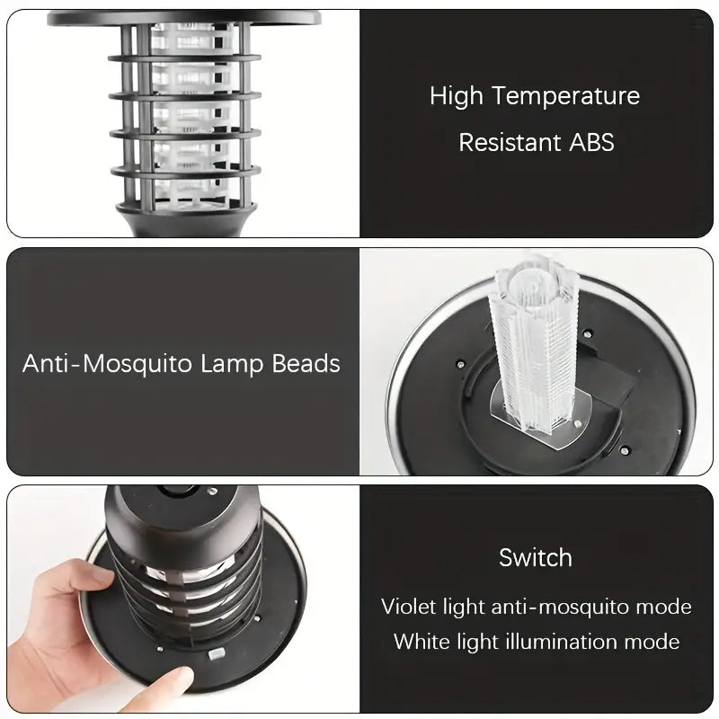🔆 Solar-Powered Bug Zapper Lights