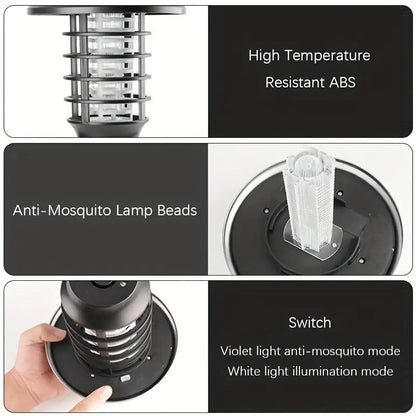 🔆 Solar-Powered Bug Zapper Lights