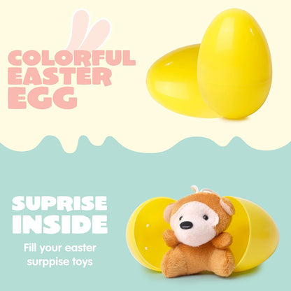 🔥LAST DAY 49% OFF-12/24/36 Pcs Prefilled Easter Eggs, Filled with Plush Animal Toys
