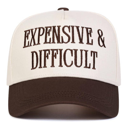 Expensive & Difficult Two-Tone Trucker Hat | Unapologetic Vibe For Girls