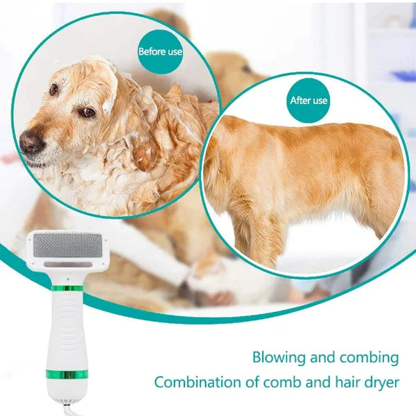 🐶Brushy Air: 2 In 1 Dog Dryer（Send universal conversion head）