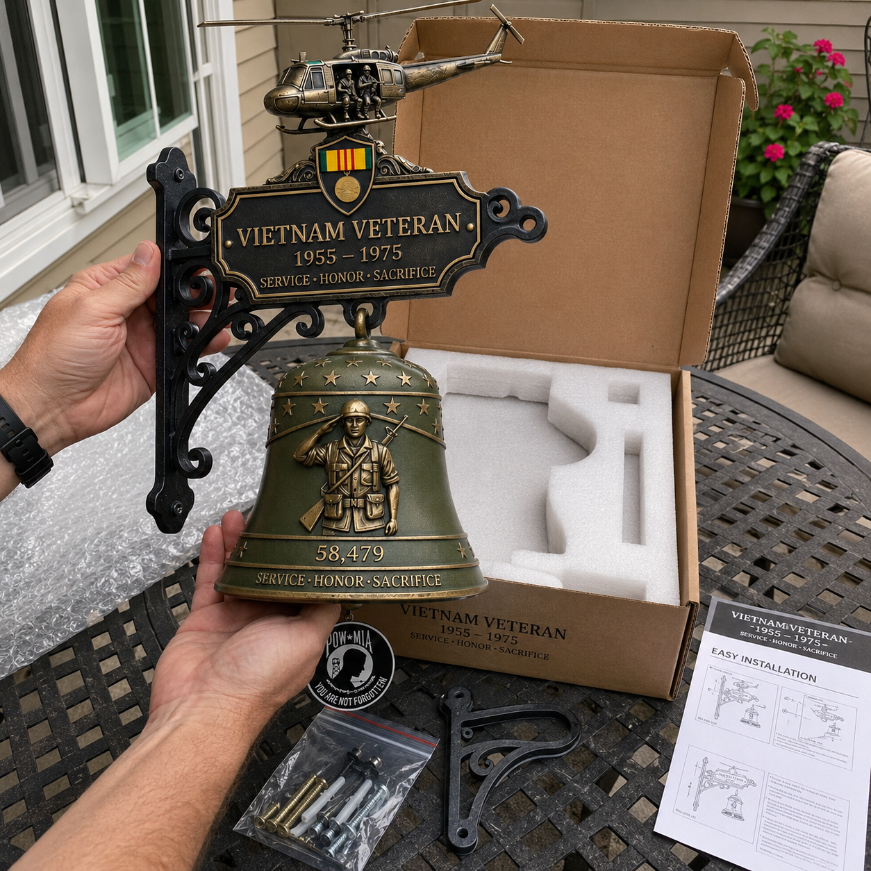 🔔Last Day Promo: 49% OFF 🎖️-Vietnam Veteran Tribute Wall Bell