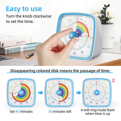 ⏰Limited 50% Discount！Cute Cartoon Visual Timer For Kids Time Management