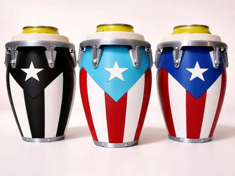 💥Conga-Style Can Holder – Celebrate Caribbean Pride, One Sip at a Time
