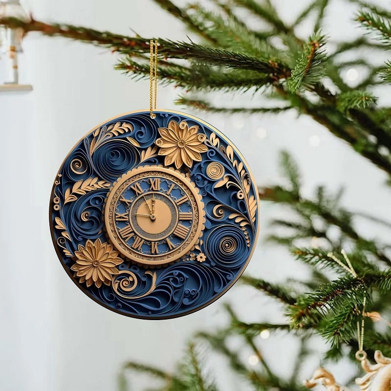 Flat Quilling Christmas Ornaments