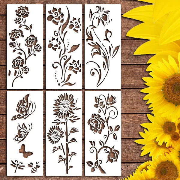 🔥DIY Decoration🌻-Garden Fence Large Flower Stencils