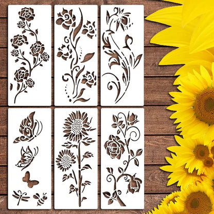 🔥DIY Decoration🌻-Garden Fence Large Flower Stencils