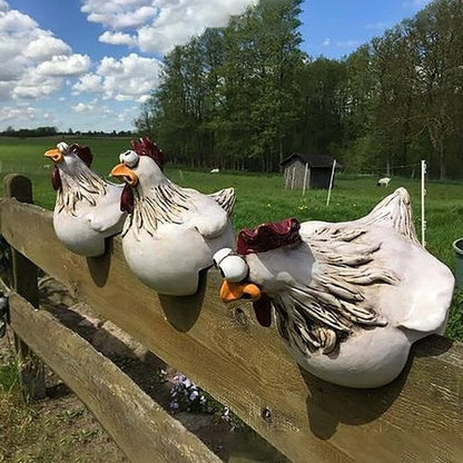 🔥Funny Chicken Garden Fence Decoration🐓