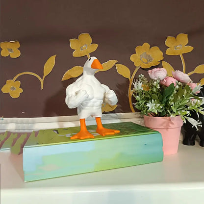 🦆💪 Muscle Duck Statue Ornament