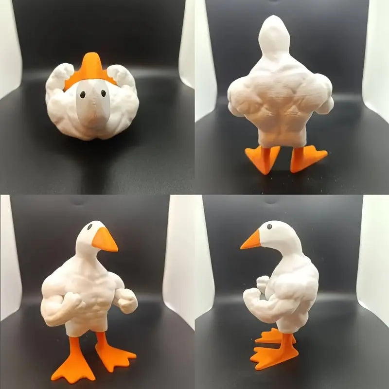 🦆💪 Muscle Duck Statue Ornament