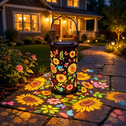 🔥HOT SALE🌞🌻Colorful Sunflower Glow Solar Garden Lantern