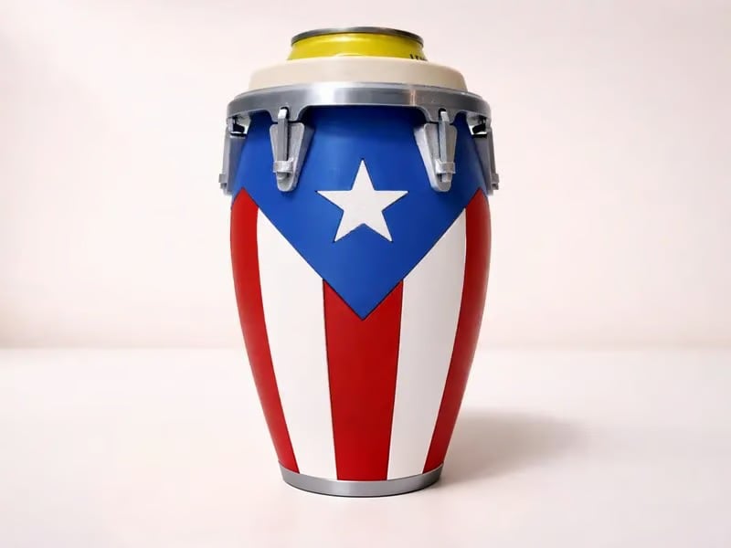 💥Conga-Style Can Holder – Celebrate Caribbean Pride, One Sip at a Time