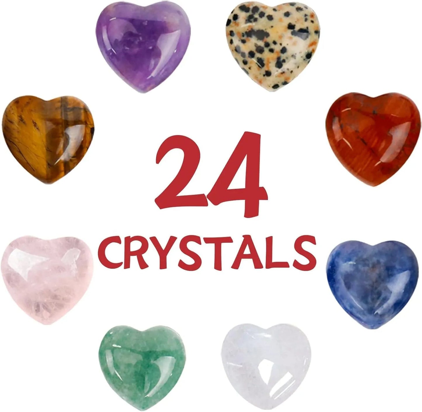 ❤24 Pack Valentines Cards with Heart