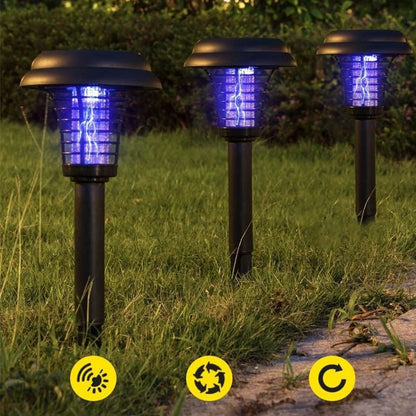 🎁2-Pack Solar Mosquito Zapper Lamp Stakes