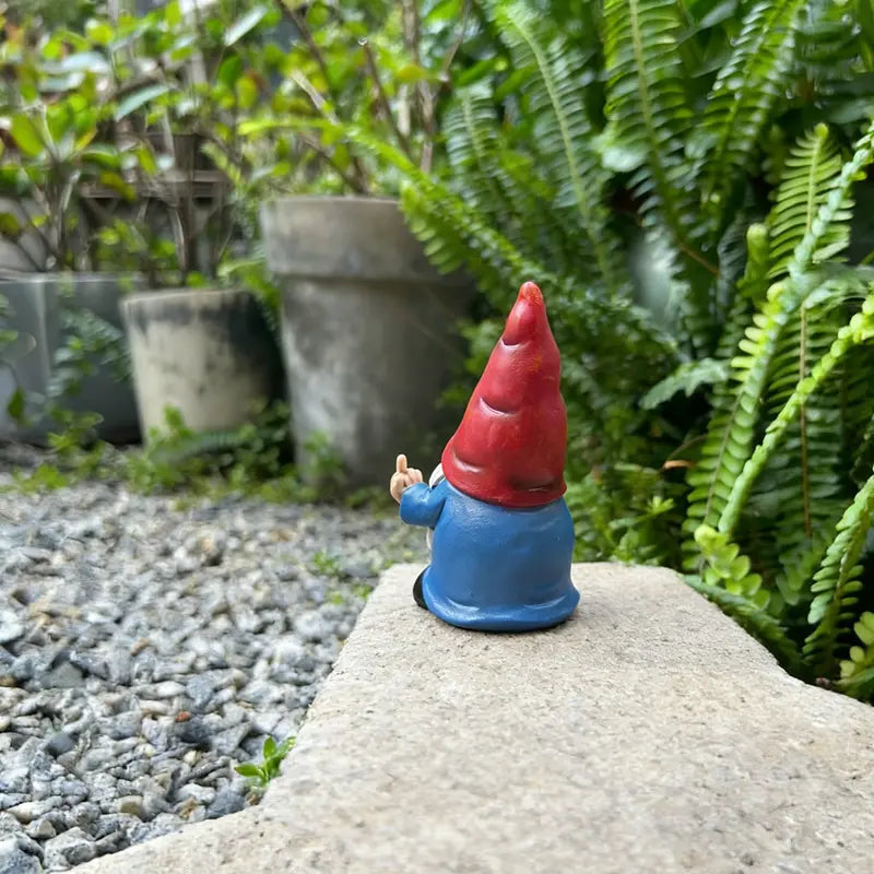Gnome Statue, Funny Garden Gnome for Outdoor Or Home Decor