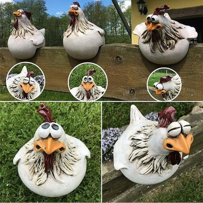 🔥Funny Chicken Garden Fence Decoration🐓