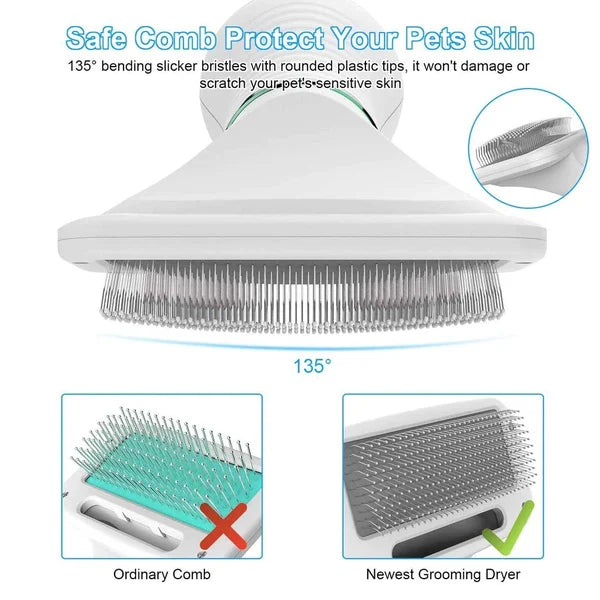 🐶Brushy Air: 2 In 1 Dog Dryer（Send universal conversion head）