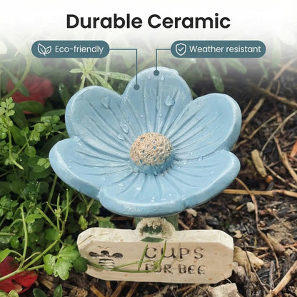 🐝Flower-Shaped Bee Watering Station💧