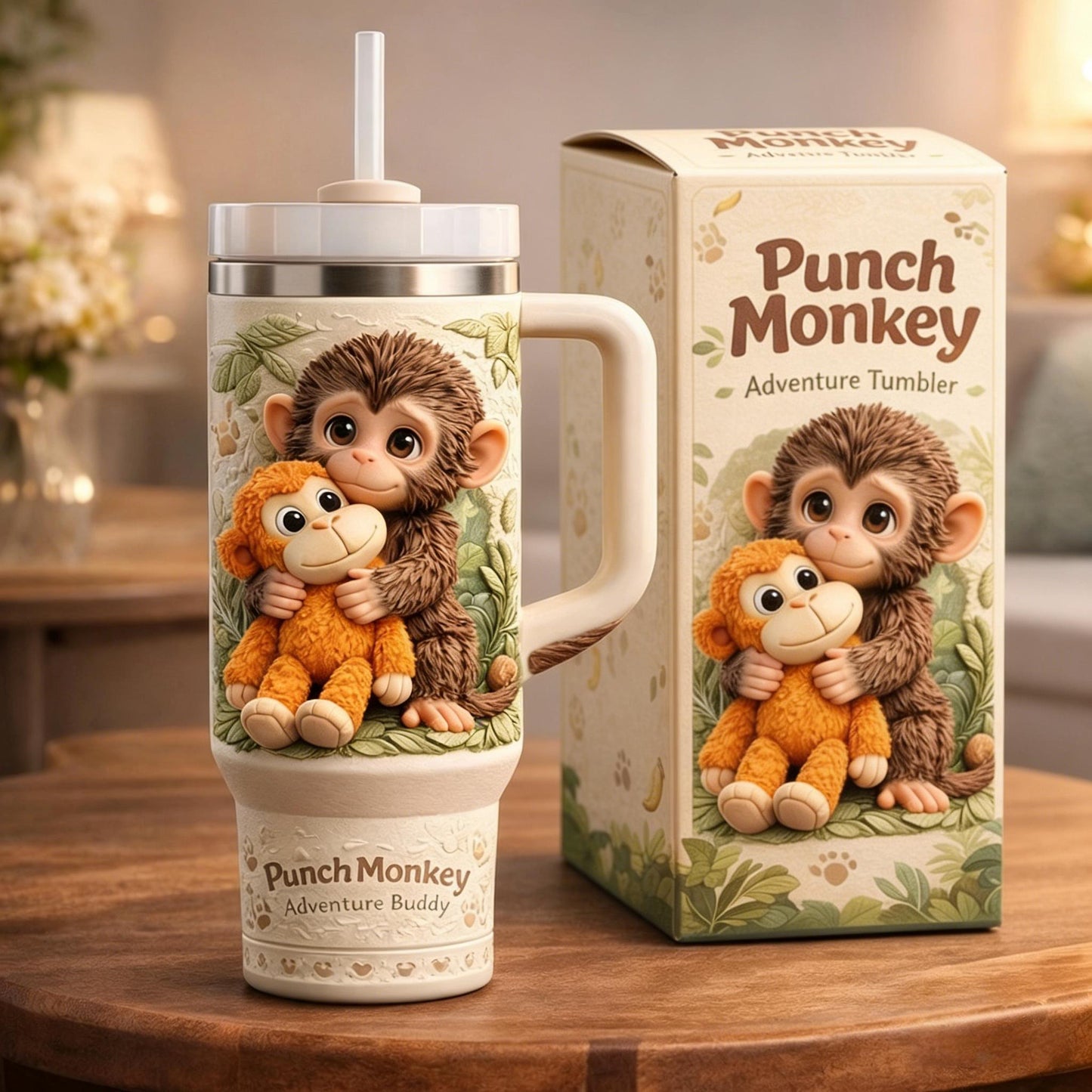 🐒 Punch Monkey Relief Tumbler💕