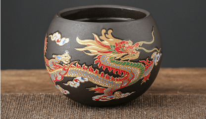 ☀️Summer Hot Sale🔥 Dragon And Phoenix Purple Clay Teapot