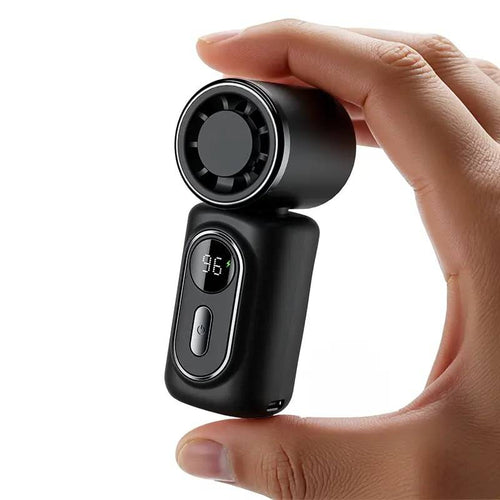 🌬️ Mini Portable Handheld Clip Fan – 3-in-1 Rechargeable 3000mAh Battery 🔋