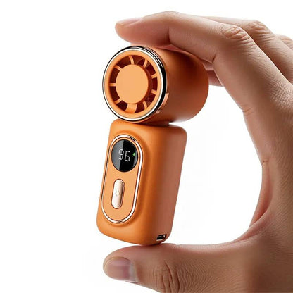 🌬️ Mini Portable Handheld Clip Fan – 3-in-1 Rechargeable 3000mAh Battery 🔋