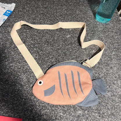 Gray Pink Angelfish Fanny Pack