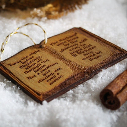 🔥Hot Christmas Sale🔥 Wooden Christmas Decorations Classical Poetry Decoration