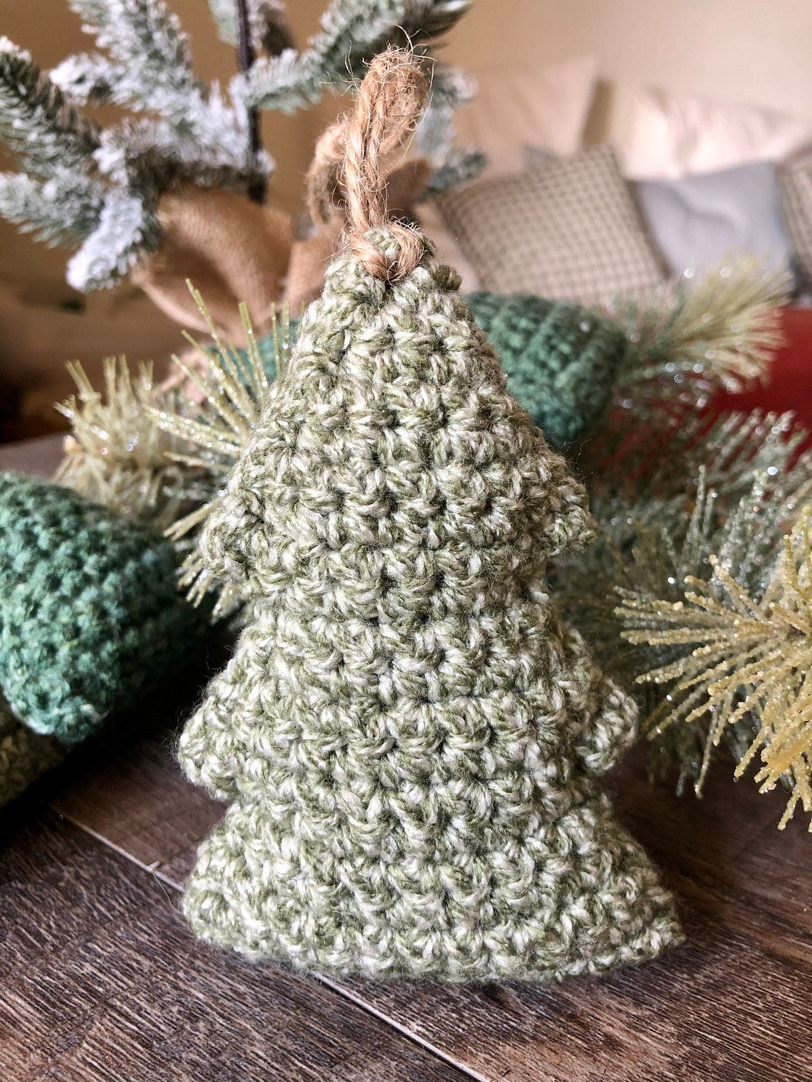 Woolen Christmas Tree Hanging Decoration