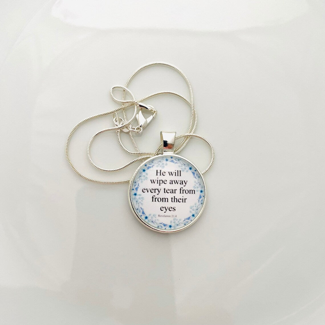 Bible Verse Necklace, Christian Necklace