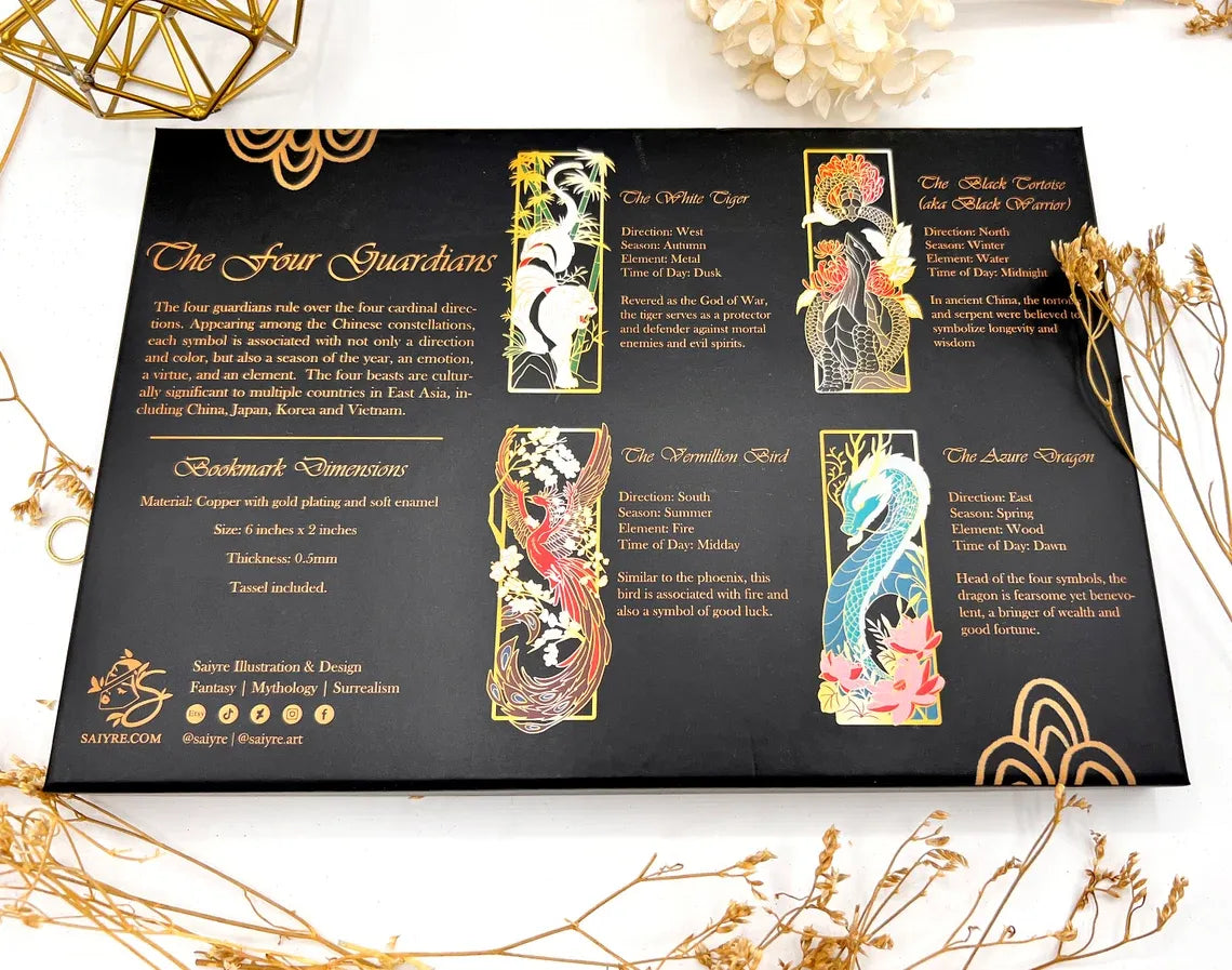 (🔥Hot Sale-49% OFF) Four Guardians Metal Bookmark Box Set