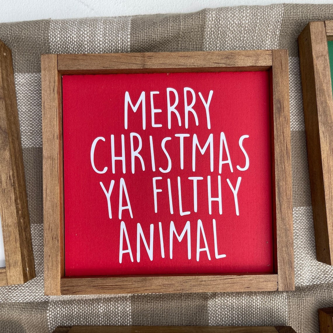 Christmas Wooden Sign Ornament🎄
