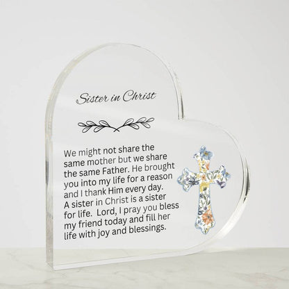 Encourage Imprinted Heart Ornaments Christian Friends Religious Gifts