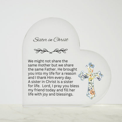 Encourage Imprinted Heart Ornaments Christian Friends Religious Gifts