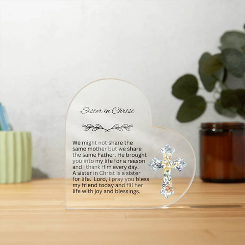 Encourage Imprinted Heart Ornaments Christian Friends Religious Gifts