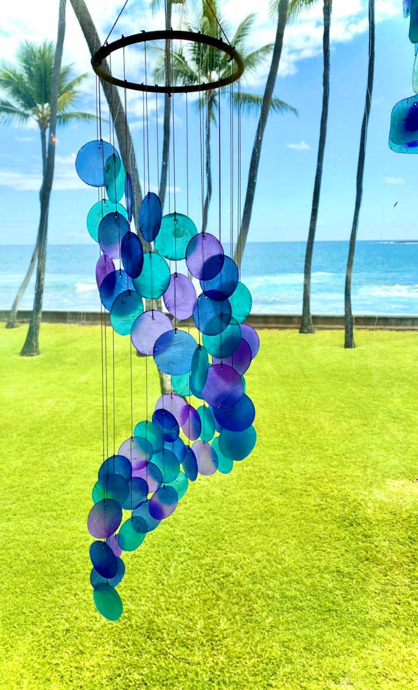 🔥🔥Last Day 49% OFF - 🌈New Capiz Shell Spiral Wind Chime