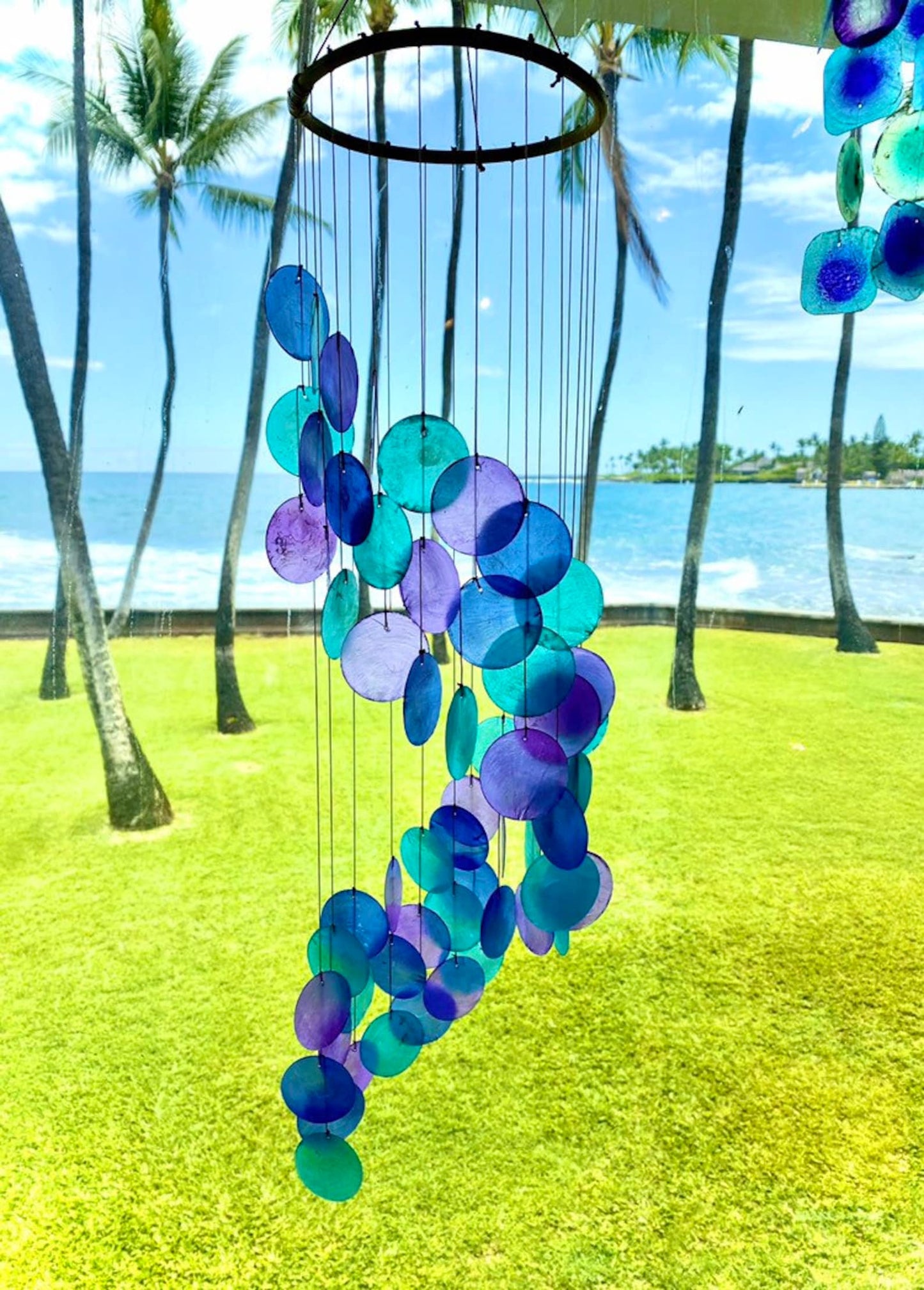 🔥🔥Last Day 49% OFF - 🌈New Capiz Shell Spiral Wind Chime