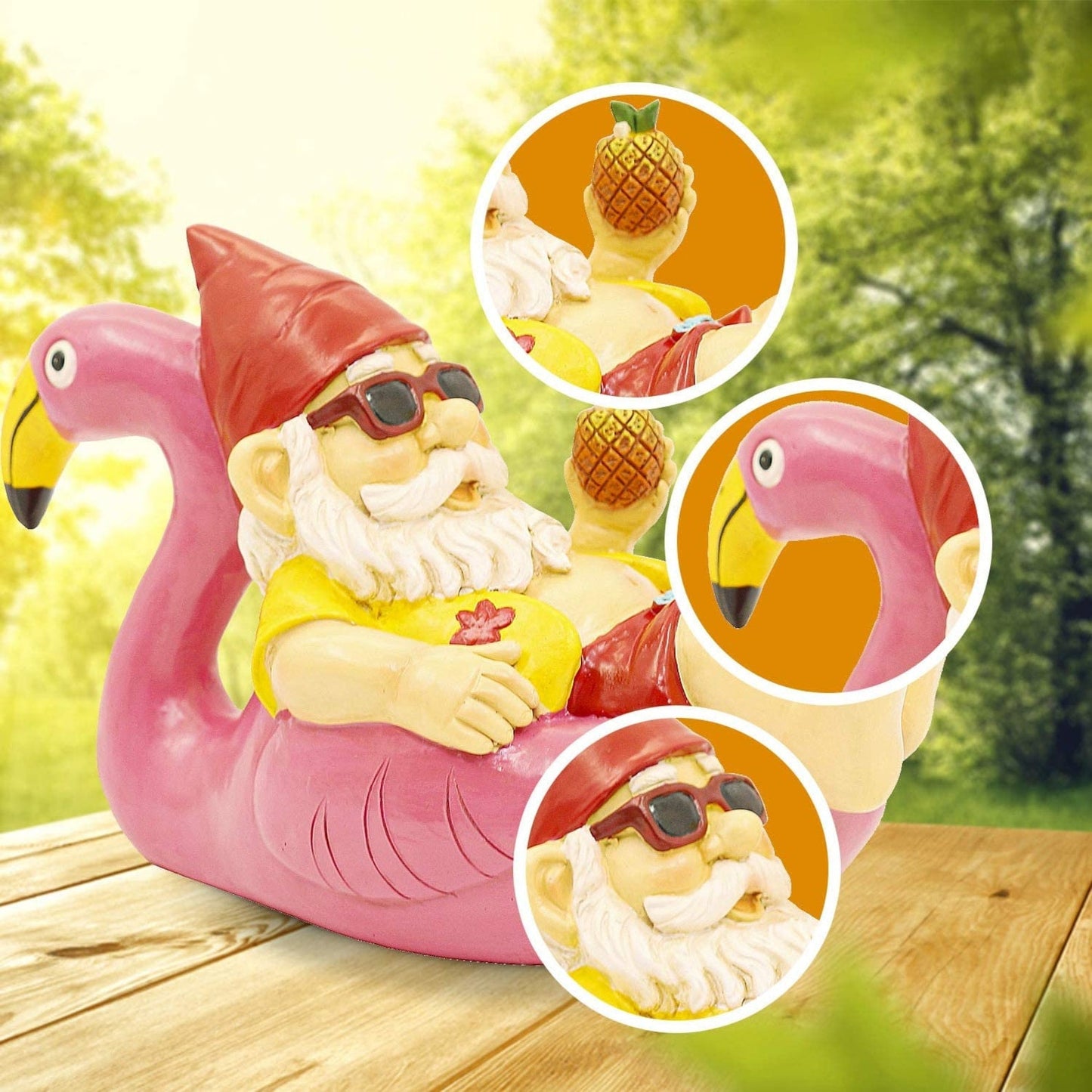 🎁Garden Gnome Statue on Flamingo