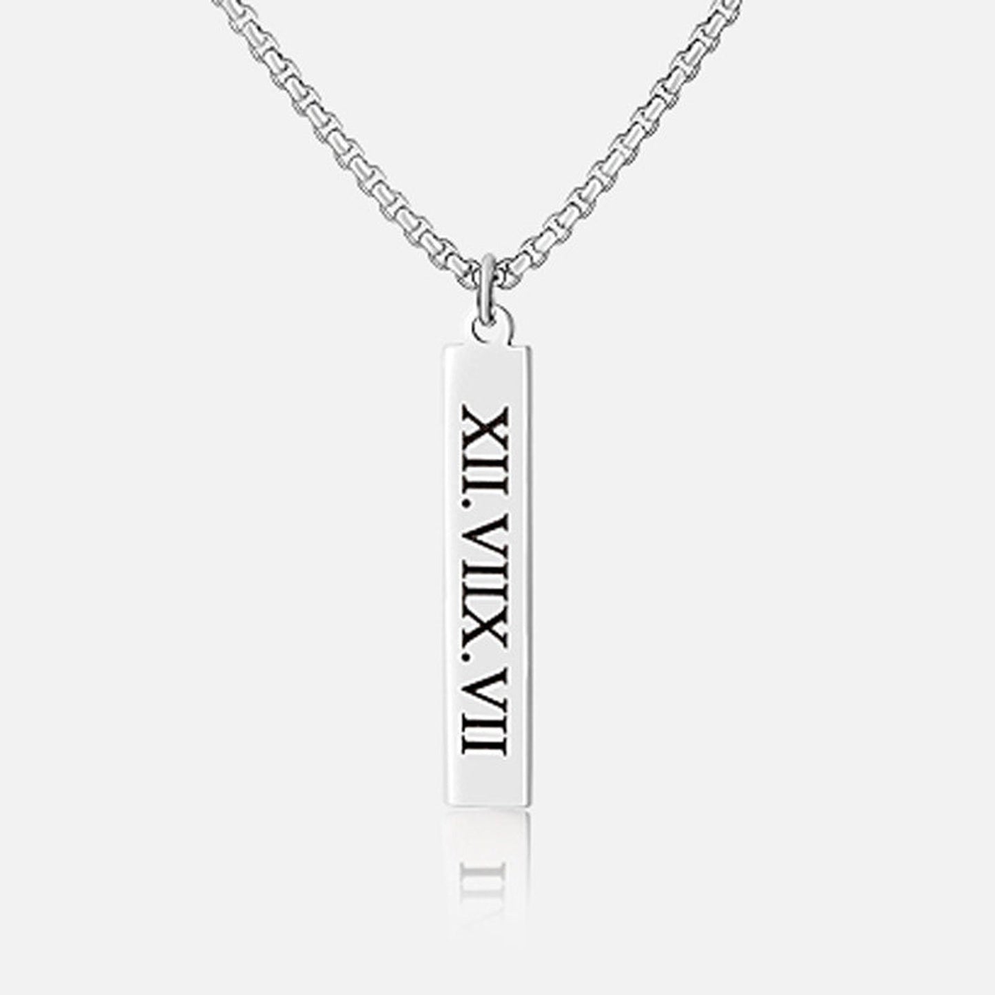 🎁Father's Day Gift - Personalized Men's Bar Necklace