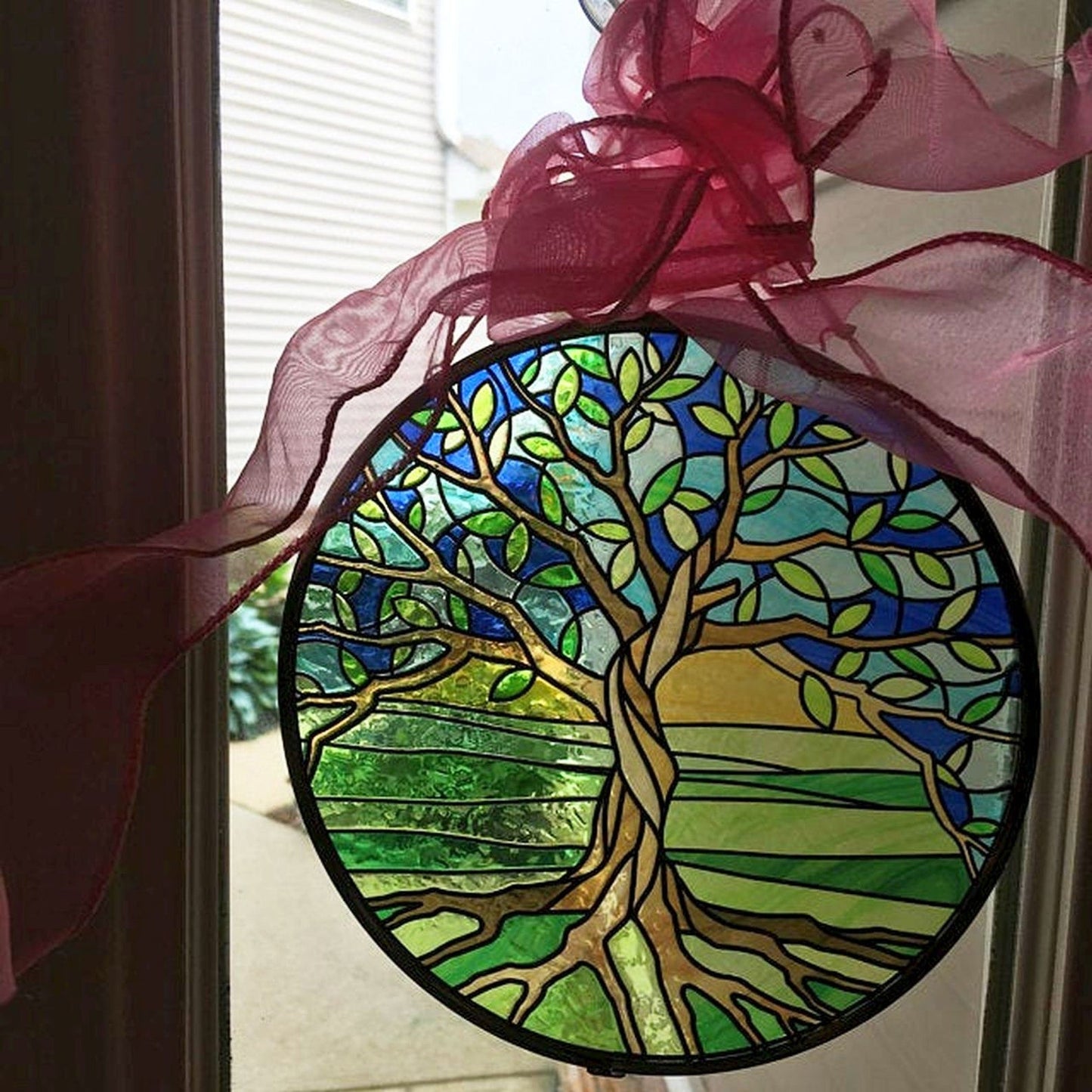 🔥🔥Summer Hot Sale - Tree of Life Stained Glass Suncatcher