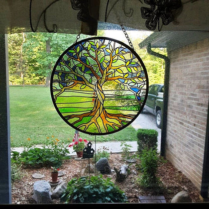 🔥🔥Summer Hot Sale - Tree of Life Stained Glass Suncatcher