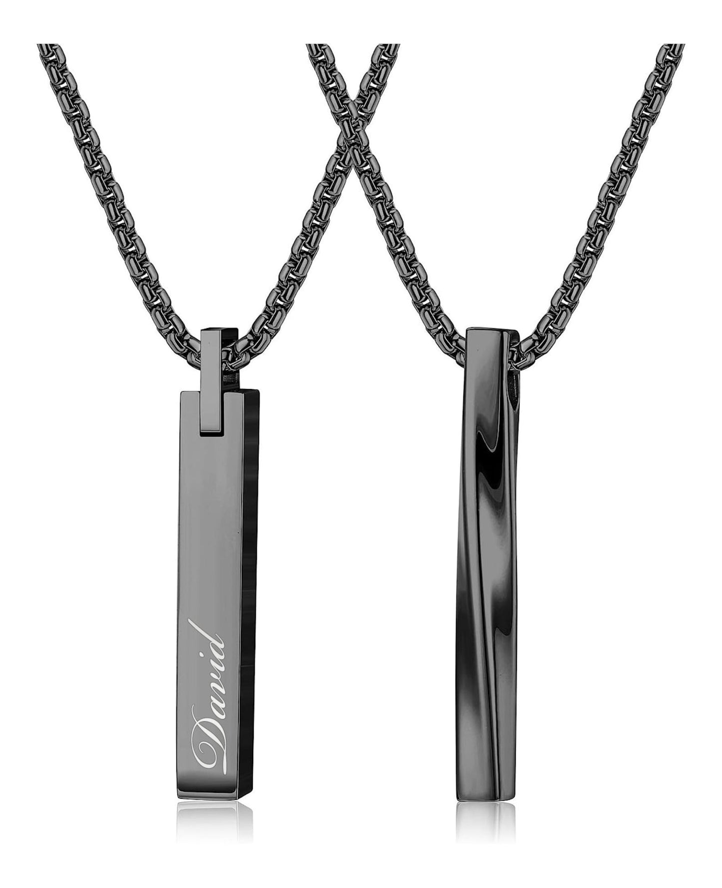 🎇Personalized TWIST BAR NECKLACE for Men