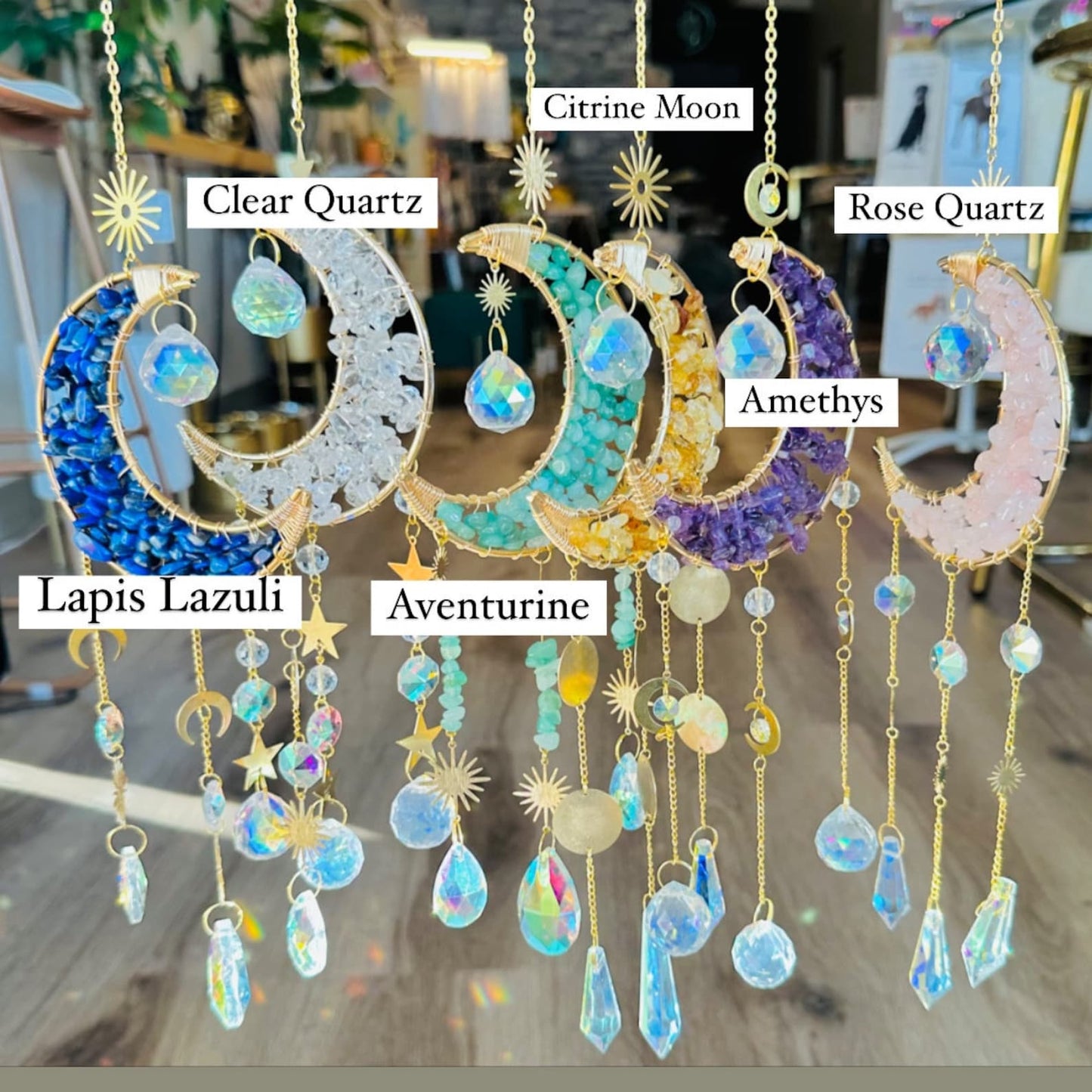 🔥🔥Buy 2 Free Shipping -Crystal Moon Suncatcher 🌙 ☀️