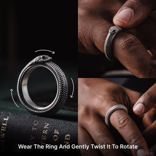 🐍Ouroboros Spin Fidget Ring