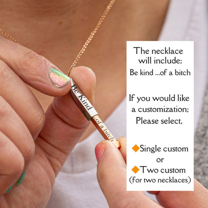 🤣Custom Engraved Sarcastic Necklace