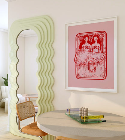 Mermaid Print Art Wall Decoration