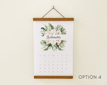 ❤Hot Sale 49% Off❤Beautiful Tropical  Leaf Yearly Calendar 2024, Wall Calendar, Annual Calendar