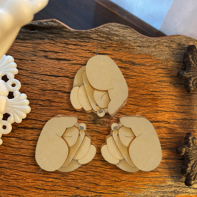 ✨Hot Sale 49% OFF--🤣Funny Wooden Finger Brooch
