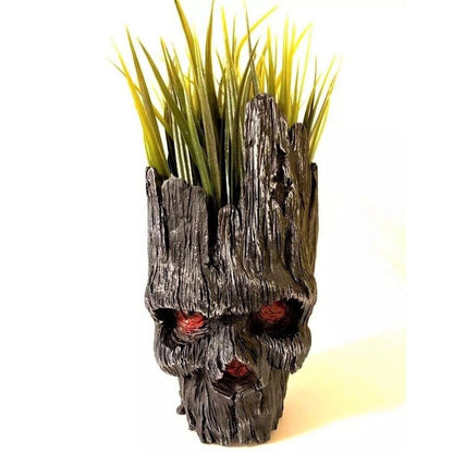 💀Hot Sale 49% Off💀Ghost Tree Man Succulent Planter, Evil Groot Planter, Red Eyes Skull Planter For Decoration