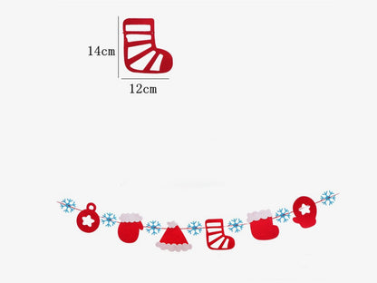 🎄Hot Sale 30% Off🎄 High-Quality Felt Christmas Wall Decoration Flags